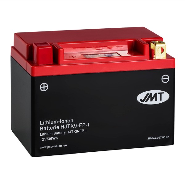 JMT Lithium-Ionen-Motorrad-Batterie HJTX9-FP 12V