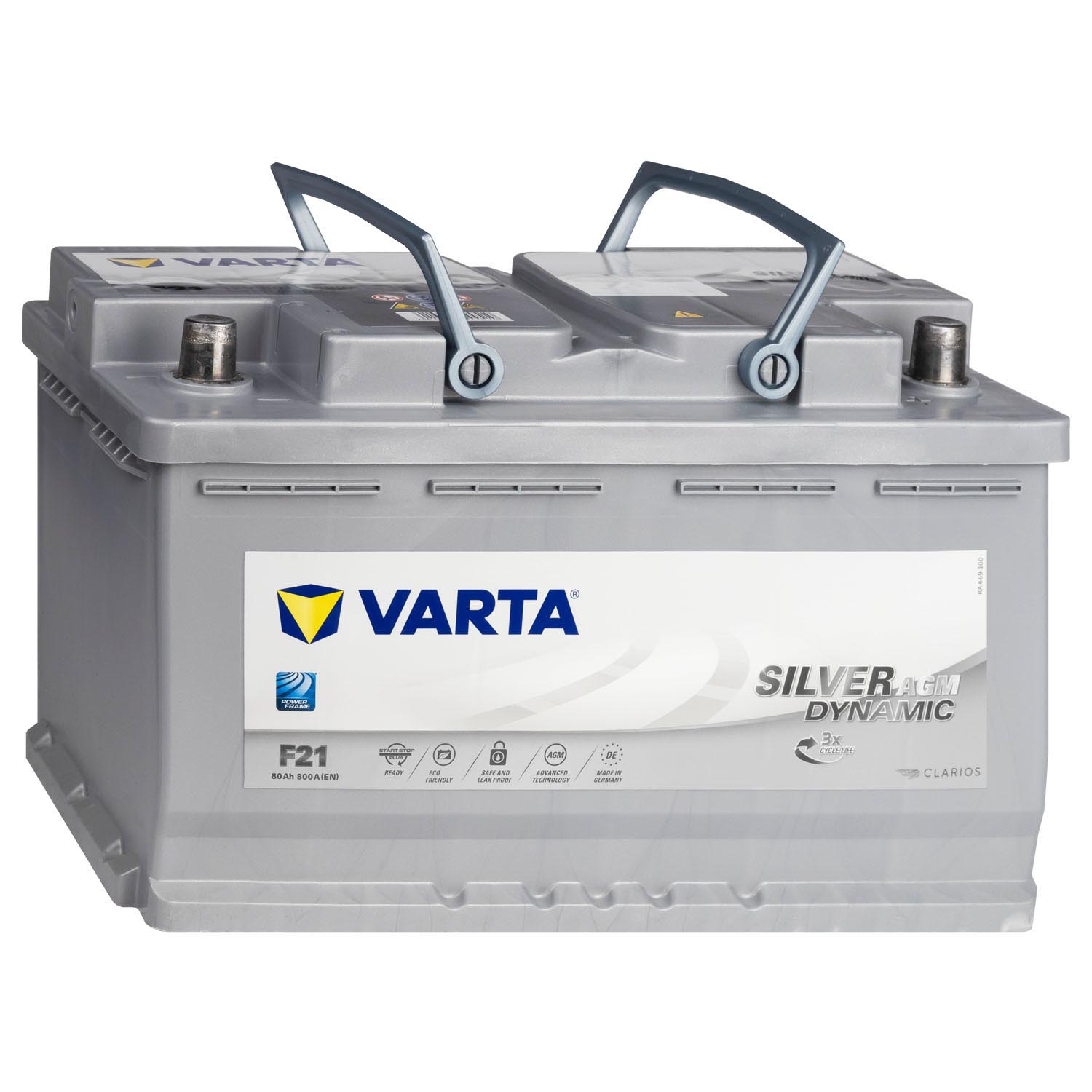 Starterbatterie Varta Silver Dynamic AGM 12V 80Ah 800A(EN) R+