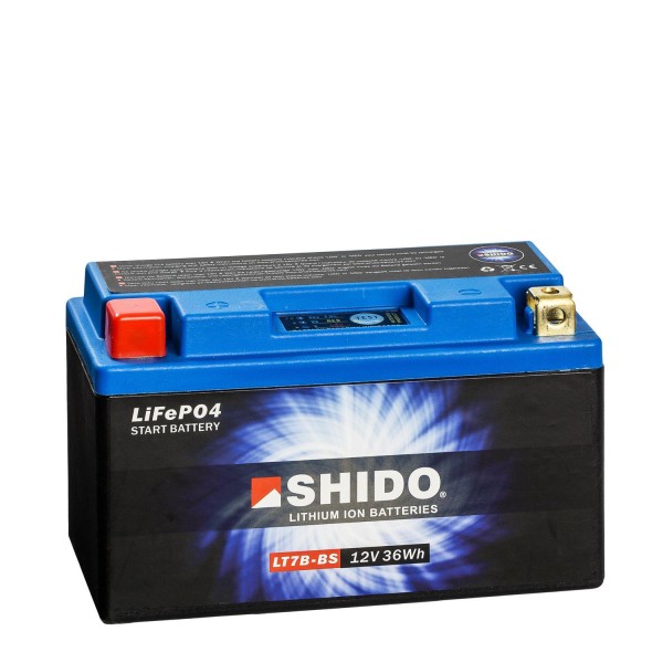 Shido Lithium Motorradbatterie LiFePO4 LT7B-BS 12V