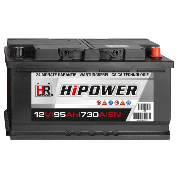 HR HiPower Autobatterie 12V 95Ah