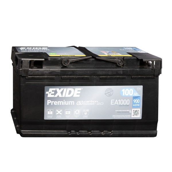 Exide Premium CARBON BOOST 2.0 EA1000 Autobatterie 12V 100Ah