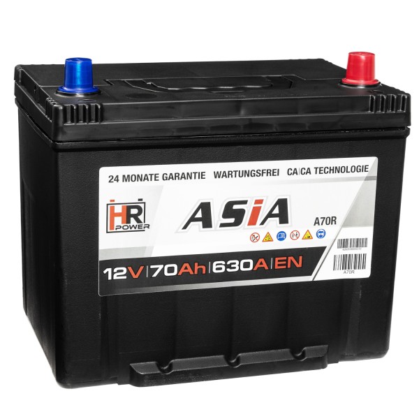 HR HiPower ASIA Autobatterie A70R 12V 70Ah