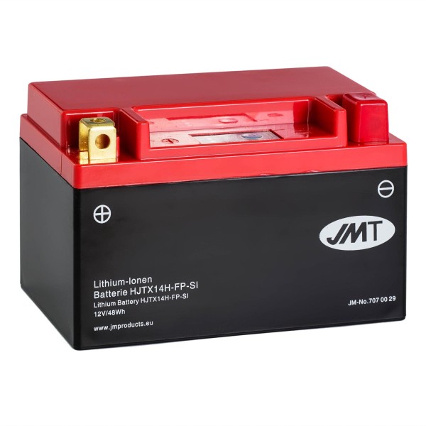 JMT Lithium-Ionen-Motorrad-Batterie HJTX14H-FP 12V