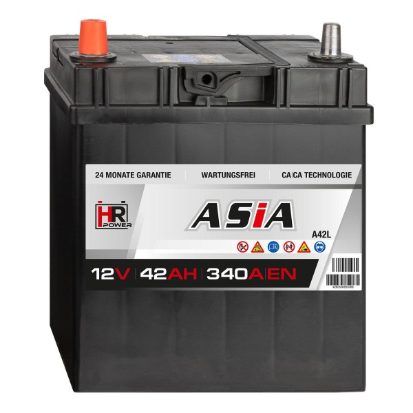 HR HiPower ASIA Autobatterie A42L 12V 42Ah