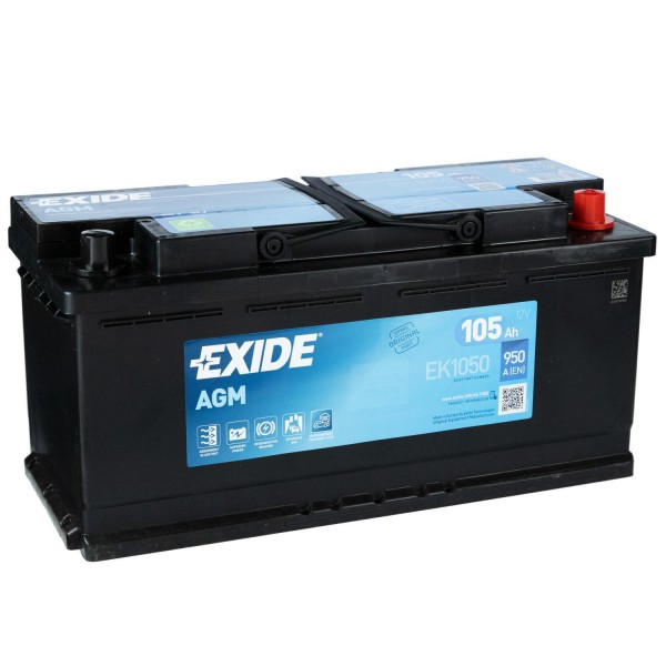 Exide EK1050 AGM Autobatterie 12V 105Ah