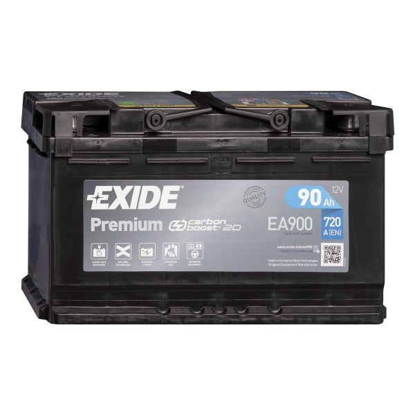 Exide Premium CARBON BOOST 2.0 EA900 Autobatterie 12V 90Ah