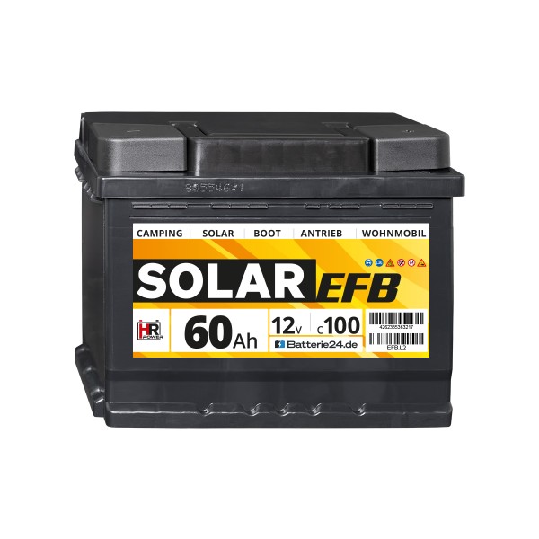 HR Solar EFB 12V 60Ah Versorgerbatterie (USt-befreit nach §12 Abs.3 Nr. 1 S.1 UStG)