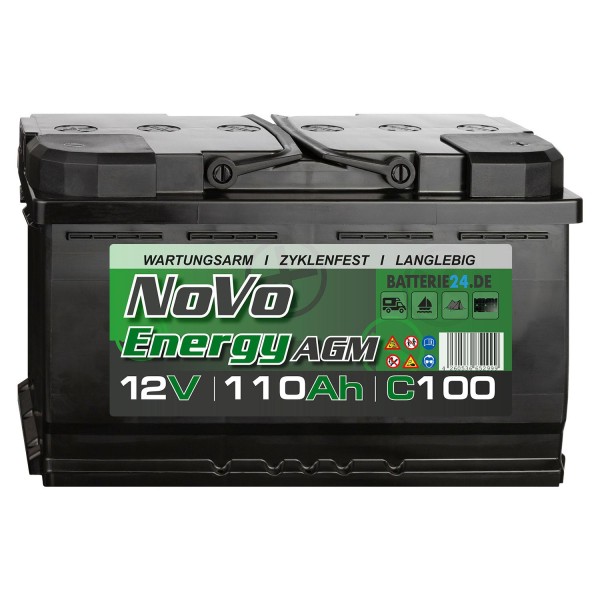 Novo Energy AGM Batterie 12V 110Ah