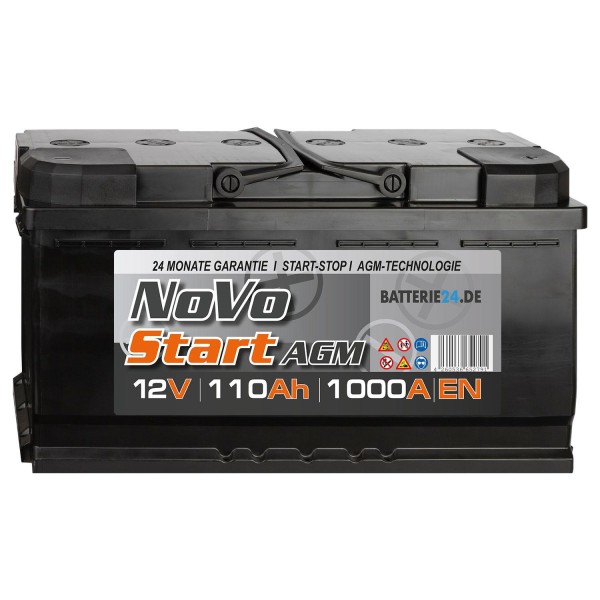 Novo AGM Autobatterie 12V 110Ah
