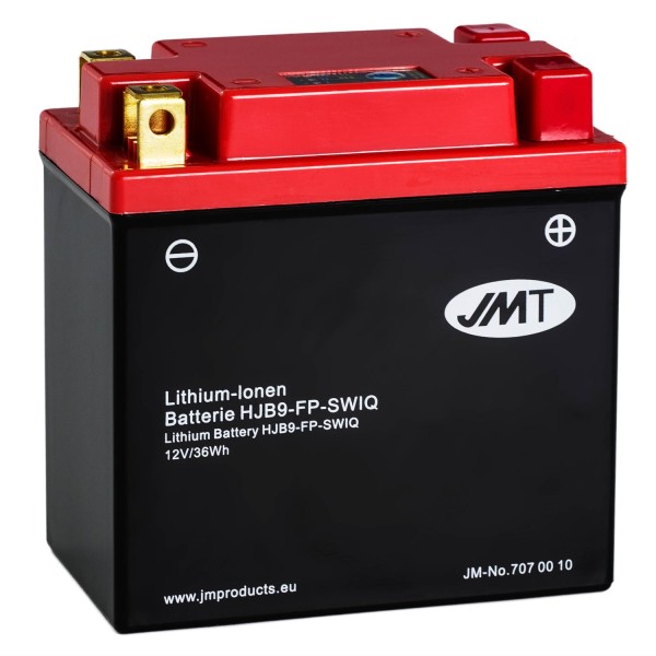 JMT Lithium-Ionen-Motorrad-Batterie HJB9-FP 12V