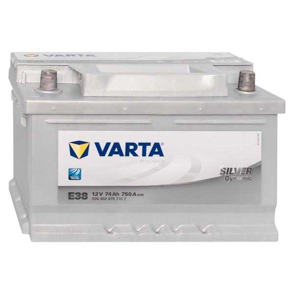 VARTA Silver Dynamic E38 Autobatterie 12V 74Ah