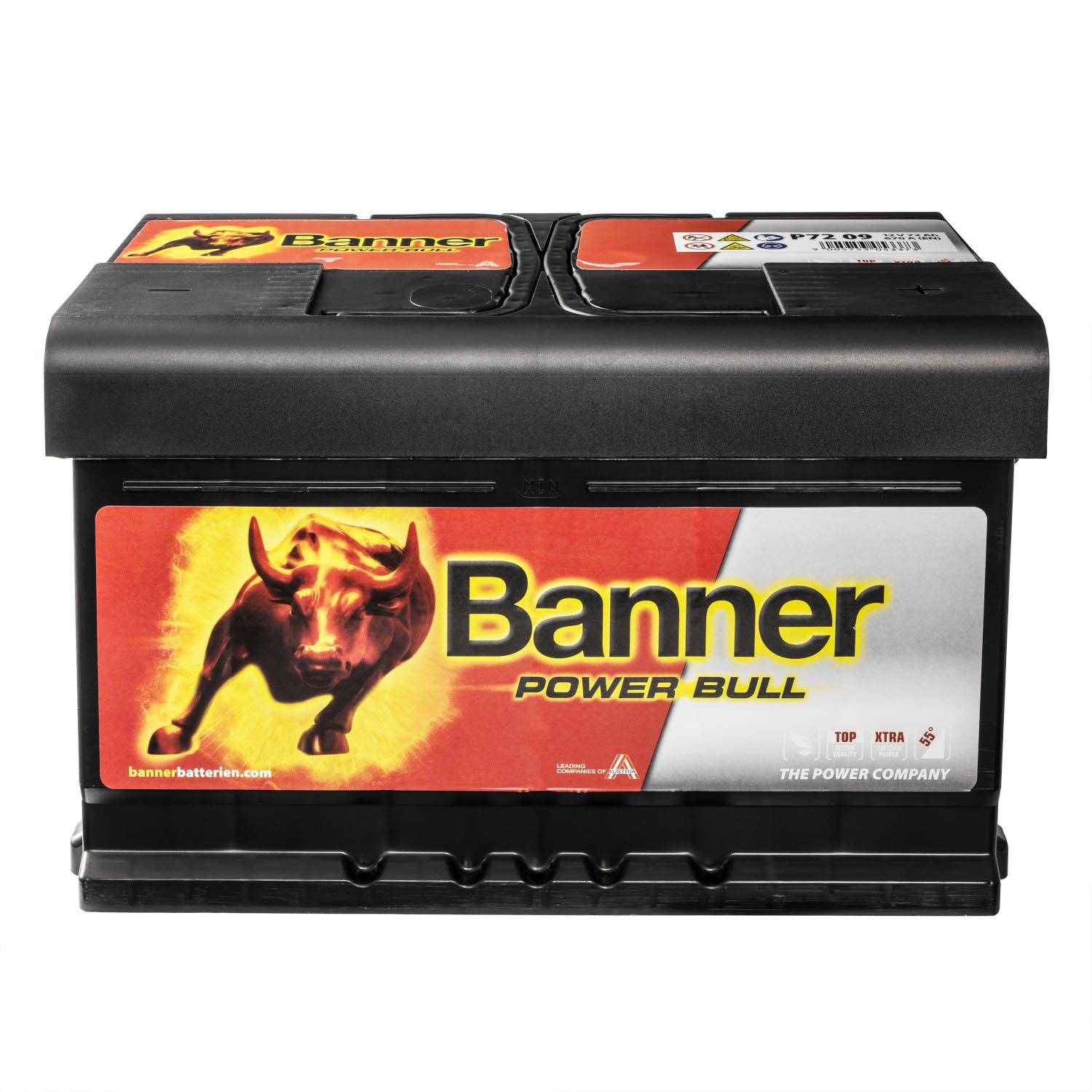 Banner Autobatterie Power Bull 12V 62Ah 550A/EN P6219 Starterbatterie startklar