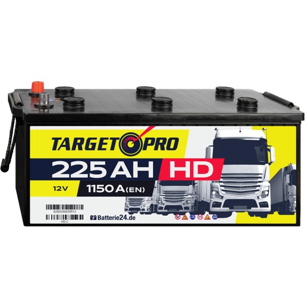 Target Pro HD 12V 225Ah LKW Batterie