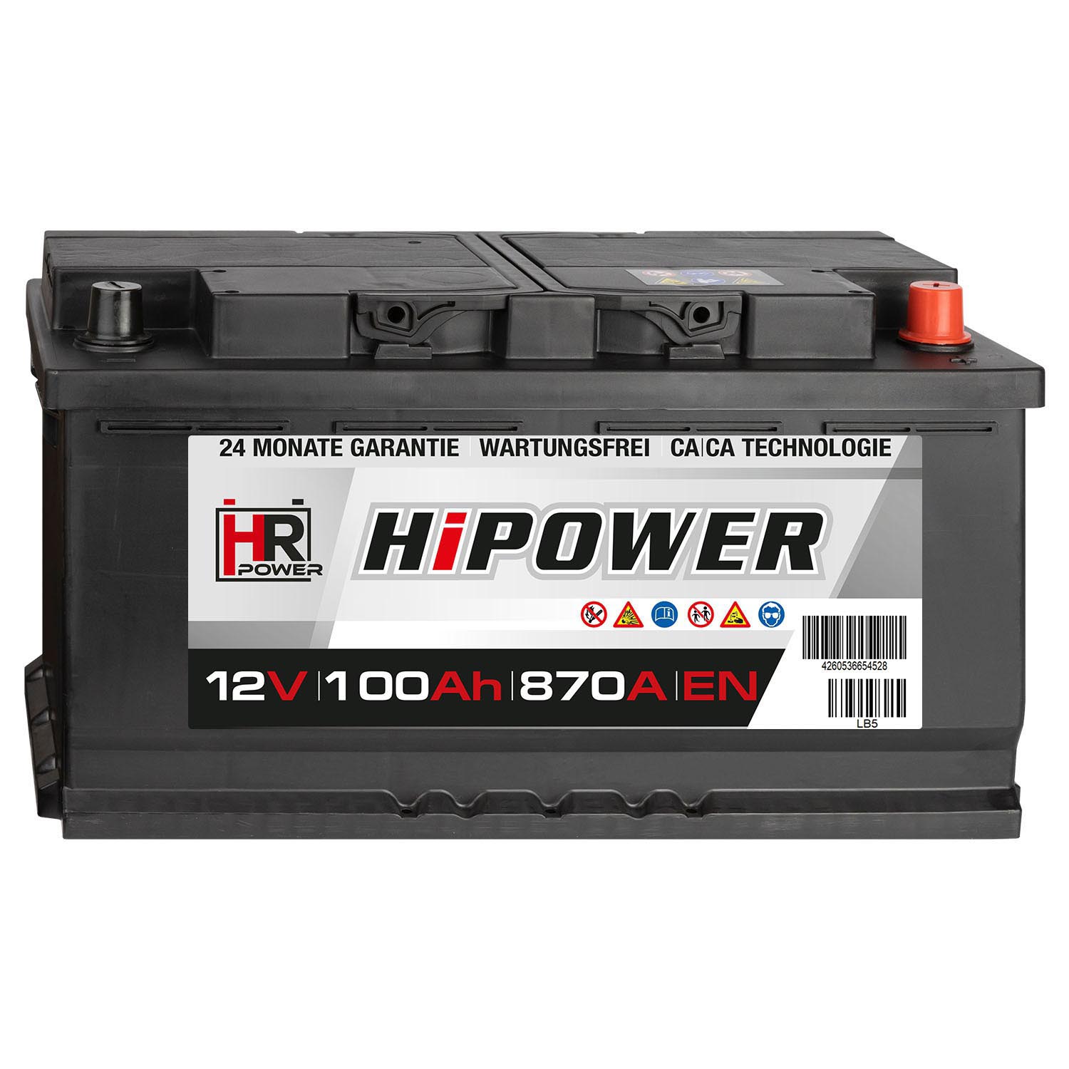 Autobatterie HAMMER 12V 100Ah Starterbatterie WARTUNGSFREI TOP ANGEBOT NEU