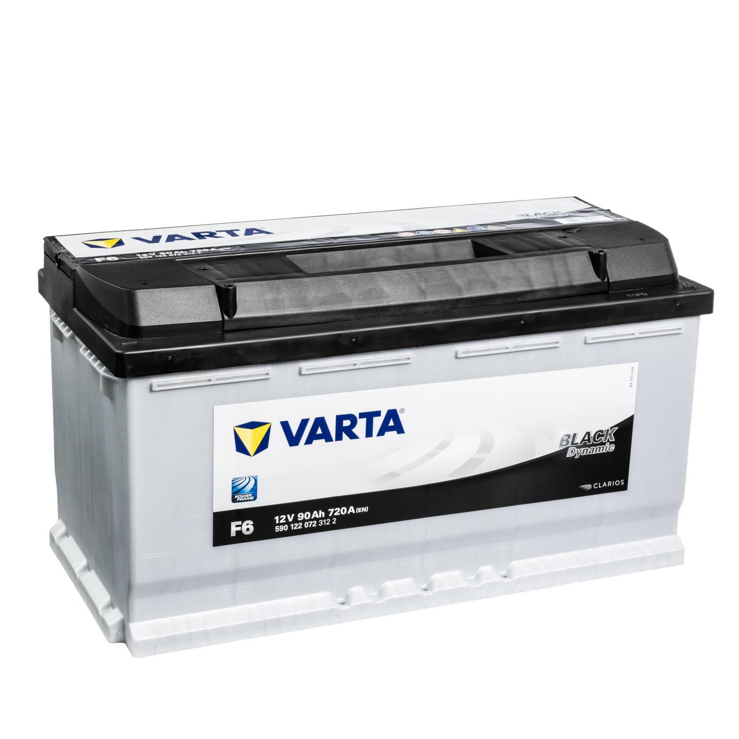 Autobatterie Start-Stop 12V 90Ah 850A EN Novo AGM Starterbatterie