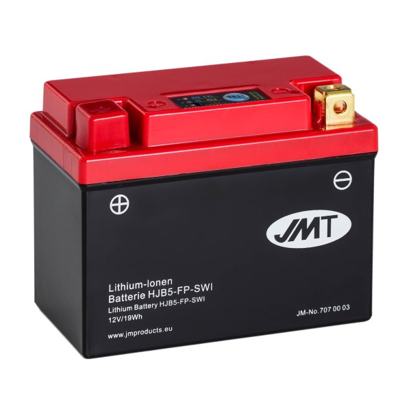 JMT Lithium-Ionen-Motorrad-Batterie HJB5-FP 12V